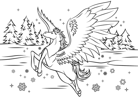 Bella Sara Pegasus Coloring Page